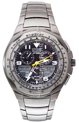 Citizen Eco-Drive Skyhawk Titanium Mens Watch JR3060-59F