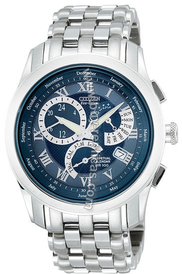 Citizen Calibre 8700 Eco-Drive Perpetual Calendar Mens Watch BL8000-54L