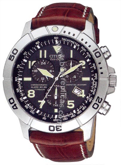 Eco- Drive Citizen Perpetual Calendar Chronograph Mens Watch BL5250-02L