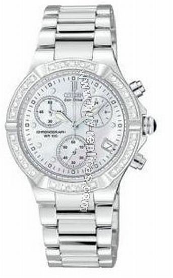 Citizen Riva 28 Diamond Chronograph Ladies Watch FB1020-52D