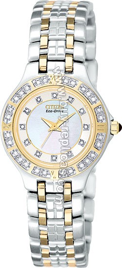 Citizen Lucca Diamond Two-Tone Steel Ladies Watch EP5614-51D