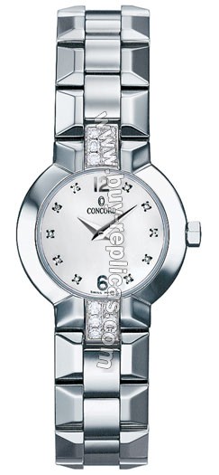 Concord La Scala Diamond Mother-of-pearl Steel Ladies Watch 0309662