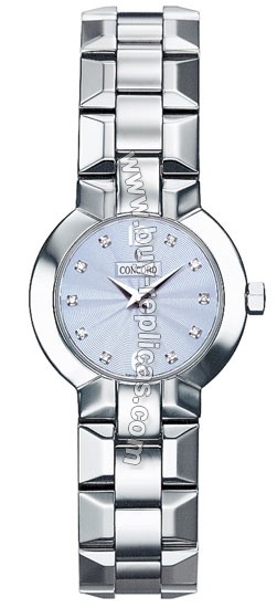 Concord La Scala Diamond Steel Blue Ladies Watch 0309741