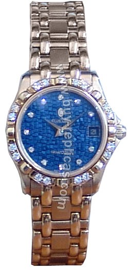 Concord Saratoga SL 18kt Yellow Gold Diamond Blue Ladies Watch 0301560