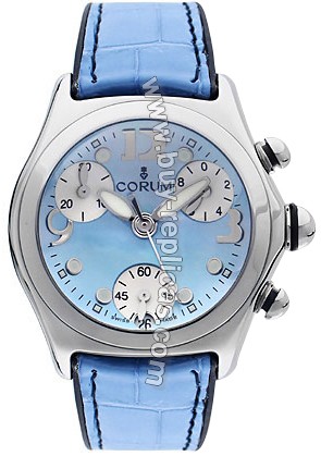 Corum Bubble Steel Blue Ladies Watch 196-250-20-0F11-PN95S