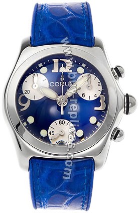 Corum Bubble Steel Blue Ladies Watch 196-150-20-0F03-FB30R