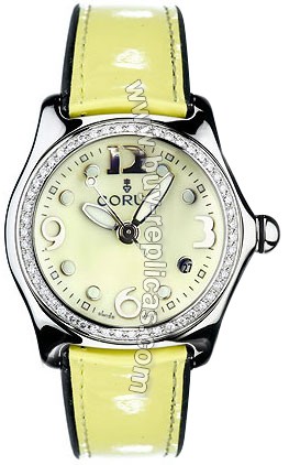 Corum Bubble Diamond Steel Yellow Ladies Watch 039-151-47-F165-FJ30R