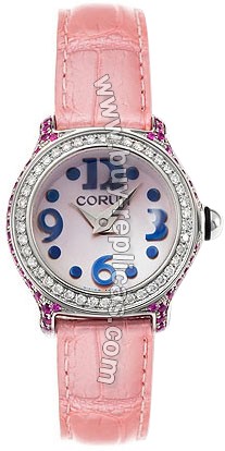 Corum Bubble Mini Diamond Steel Pink Ladies Watch 101-174-47-0008-PN56