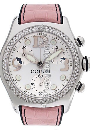 Corum Bubble XL Diamond Steel Pink Unisex Watch 396-257-47-0F08-EB30R