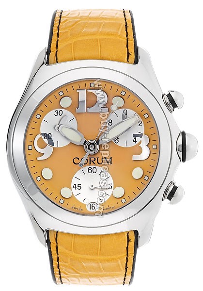 Corum Bubble XL Steel Yellow Mens Watch 396-250-20-0F05-FZ30R