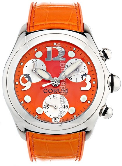 Corum Bubble XL Steel Orange Mens Watch 396-250-20-0F04-FO30R