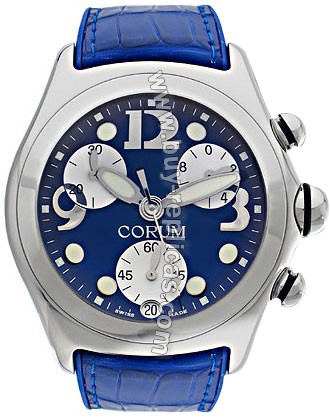 Corum Bubble XL Steel Blue Mens Watch 396-250-20-0F03-FB30R