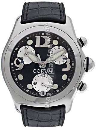 Corum Bubble XL Steel Black Mens Watch 396-250-20-0F01-FM30R