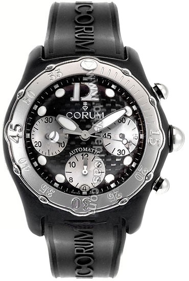 Corum Bubble XL Black Steel Mens Watch 285-190-20-F171-FM50