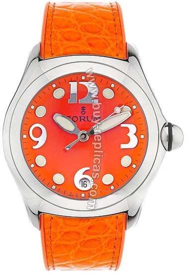 Corum Bubble XL Steel Orange Mens Watch 163-250-20-0F04-FO30R