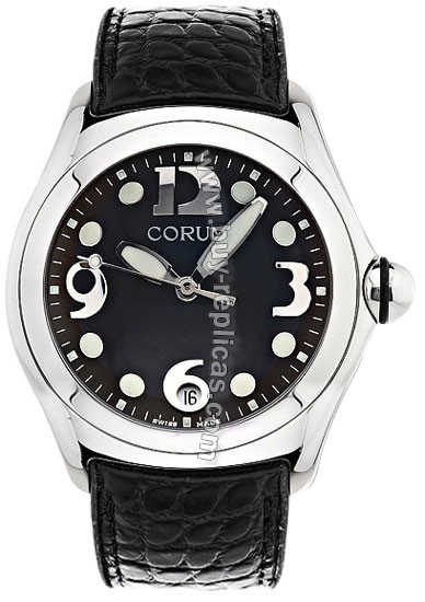 Corum Bubble XL Steel Black Mens Watch 163-250-20-0F01-FM30R