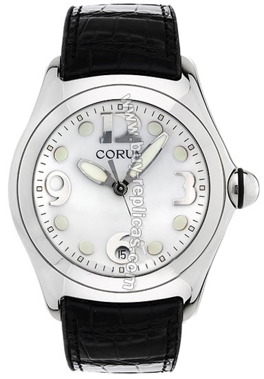 Corum Bubble XL Steel Black Mens Watch 163-250-20-0F01-EB30R