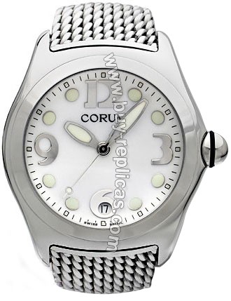 Corum Bubble XL Steel White Mens Watch 163-150-20-B100-EB30R