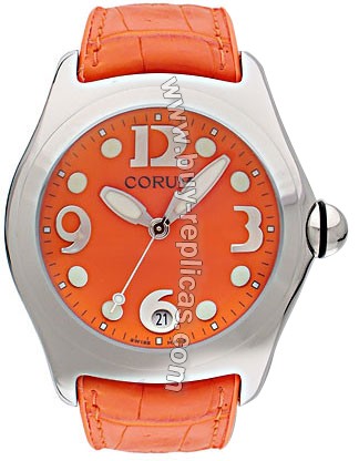 Corum Bubble XL Steel Orange Mens Watch 163-150-20-0F04-FO30R