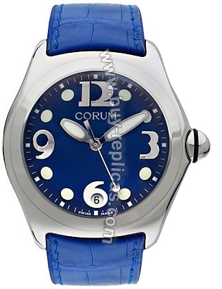 Corum Bubble XL Steel Blue Mens Watch 163-150-20-0F03-FB30R