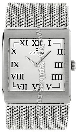 Corum Buckingham Steel Silver Mens Watch 157-181-20-B200-BA42