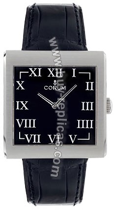 Corum Buckingham Steel Black Mens Watch 157-181-20-0001-BN42