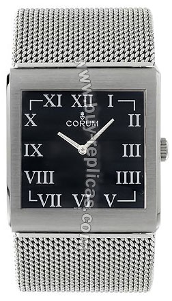 Corum Buckingham Steel Black Mens Watch 138-181-20-B200-BN42