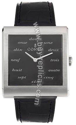 Corum Buckingham Steel Black Mens Watch 138-181-20-0001-BN44