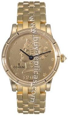 Corum Coin 18kt Yellow Gold Coin Ladies Watch 049-357-56-M500-MU36