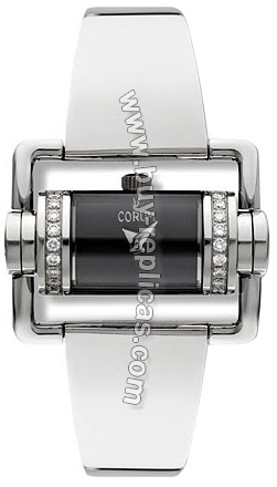 Corum Horizontal Diamond Steel Black Ladies Watch 130-330-47-E300-BN34S