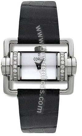 Corum Horizontal Diamond Steel Black Ladies Watch 130-330-47-0131-PN34