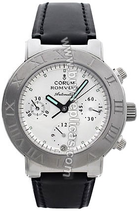 Corum Romulus Steel Black Mens Watch 285-701-20-0000-CM64