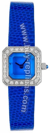 Corum Sugar Cube Diamond Steel Blue Ladies Watch 137-423-47-0023-EB34