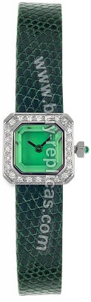 Corum Sugar Cube Diamond Steel Green Ladies Watch 137-422-47-0027-EB34