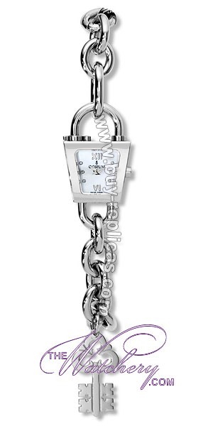 Corum Padlock Diamond Stainless Steel Ladies Watch 137-414-20-K300-PM29