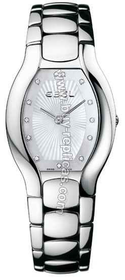 Ebel Beluga Tonneau Diamond Steel Ladies Watch 1215289