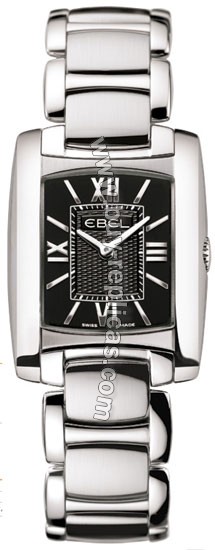 Ebel Brasilia Steel Black Ladies Watch 1215665