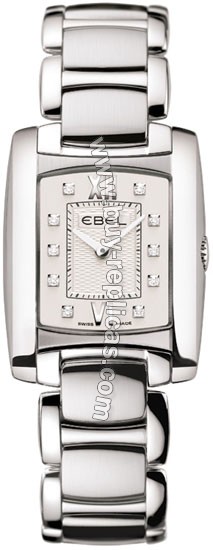 Ebel Brasilia Silver Dial Diamond Ladies Watch 1215604