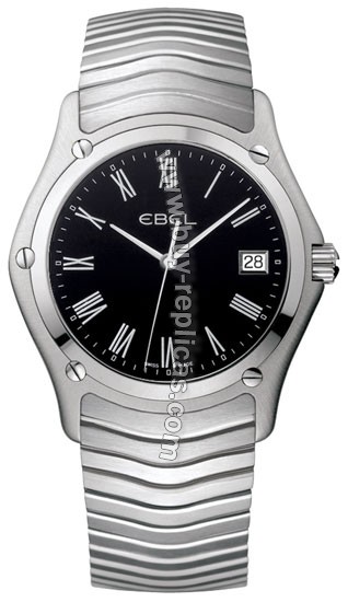 Ebel Classic Steel Black Mens Watch 1215274