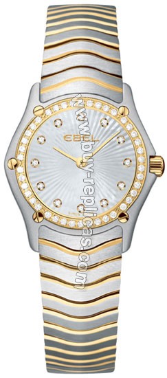 Ebel Classic Mini 18kt Yellow Gold and Steel Diamond Ladies Watch 1215403