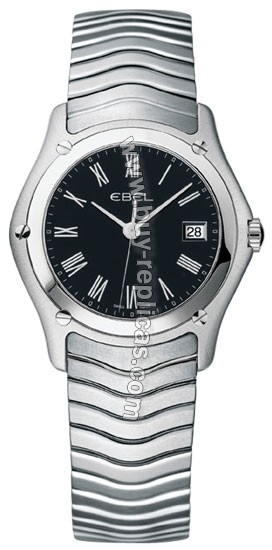 Ebel Classic Steel Black Ladies Watch 1215267