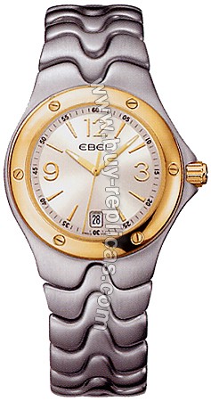 Ebel Sportwave 18kt Yellow Gold and Steel Ladies Watch 1215130