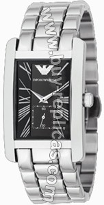 Emporio Armani Black Rectangle Mens Watch AR0156