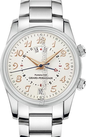 Girard Perragaux Classic Elegance Stainless Steel Mens Watch 49400.1.11.817