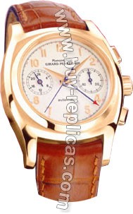 Girard Perragaux Classic Elegance 18kt Rose Gold Brown Leather Mens Watch 25980.0.52.8158