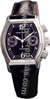 Girard Perragaux Richeville Stainless Steel Black Leather Unisex Watch 27500.0.11.6066