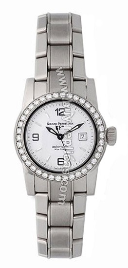 Girard Perragaux Lady F Diamond 18kt White Gold Ladies Watch 08039-D6A-53-714