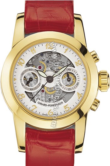 Girard Perragaux Collection Lady 18kt Yellow Gold Brown Leather Ladies Watch 80450.0.51.1171