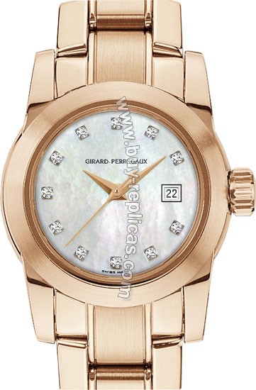 Girard Perragaux Collection Lady Diamond 18kt Rose Gold Ladies Watch 80390.5.52.72B