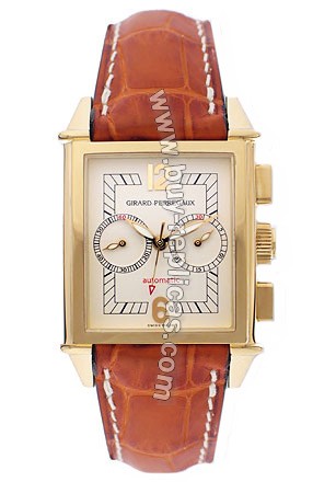 Girard Perregaux Vintage 1945 18kt Yellow Gold Tan Leather Mens Watch 25990-0-51-8178A